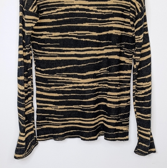 Lovers + Friends Wildcat Animal Tiger Print Pullover Knit Tunic Sweater Size M - Picture 8 of 9
